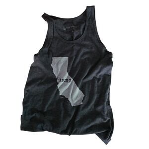 $28 The Home T California Home State Gray Tank Top‎ Womens Size S